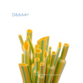 DEEM High Temperature Protection heat shrinkable yellow and green color tube for wire